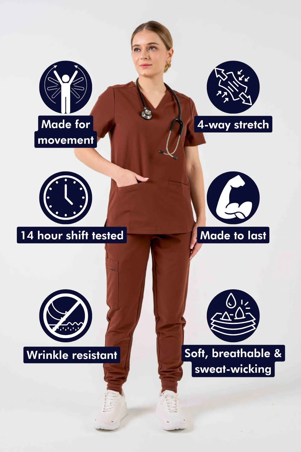 Women's 3-Pocket Scrub Top - Clearance Sale - Image 106