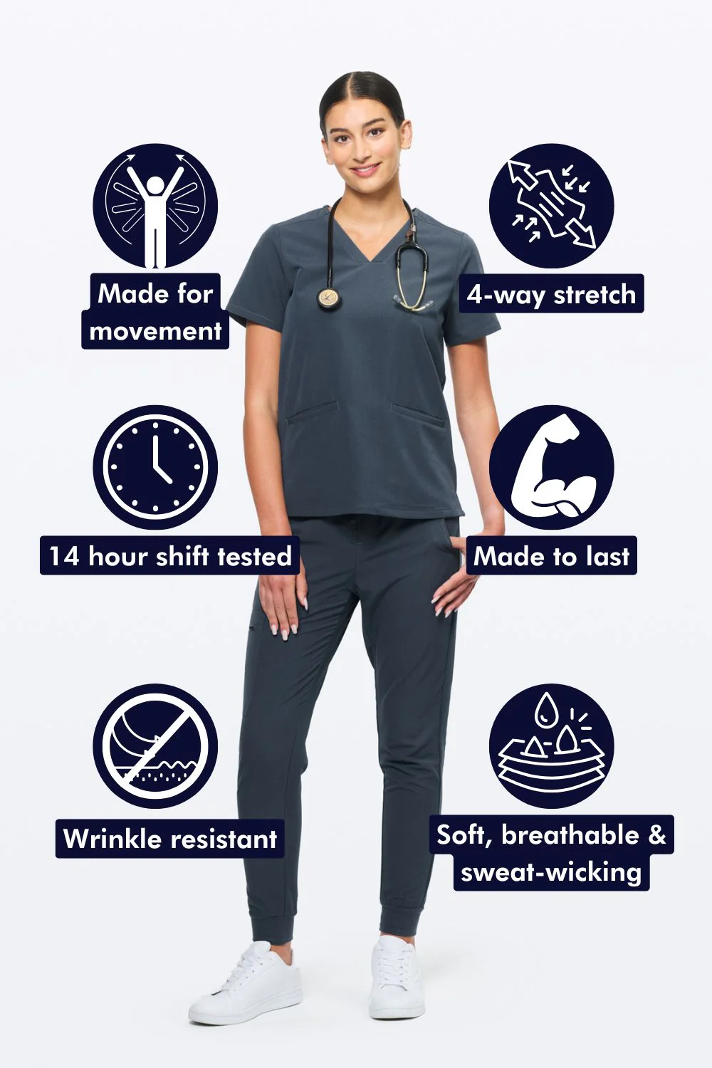 Women's 3-Pocket Scrub Top - Clearance Sale - Image 118