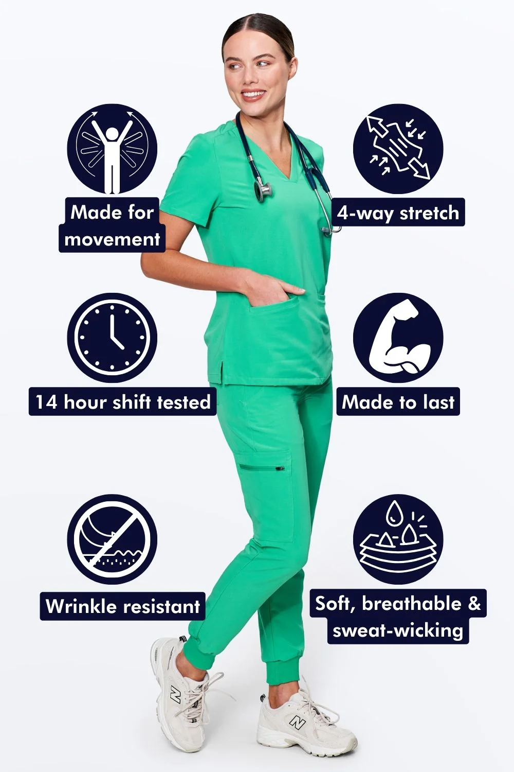Women's 3-Pocket Scrub Top - Clearance Sale - Image 12