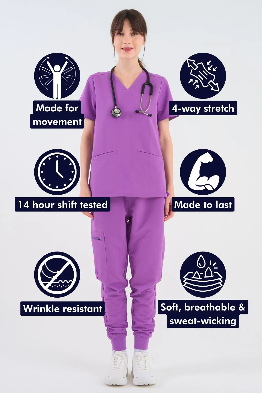 Women's 3-Pocket Scrub Top - Clearance Sale - Image 122