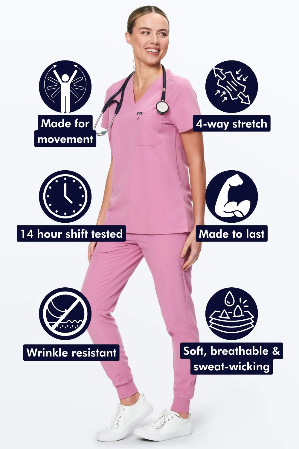 Women's 3-Pocket Scrub Top - Clearance Sale - Image 130