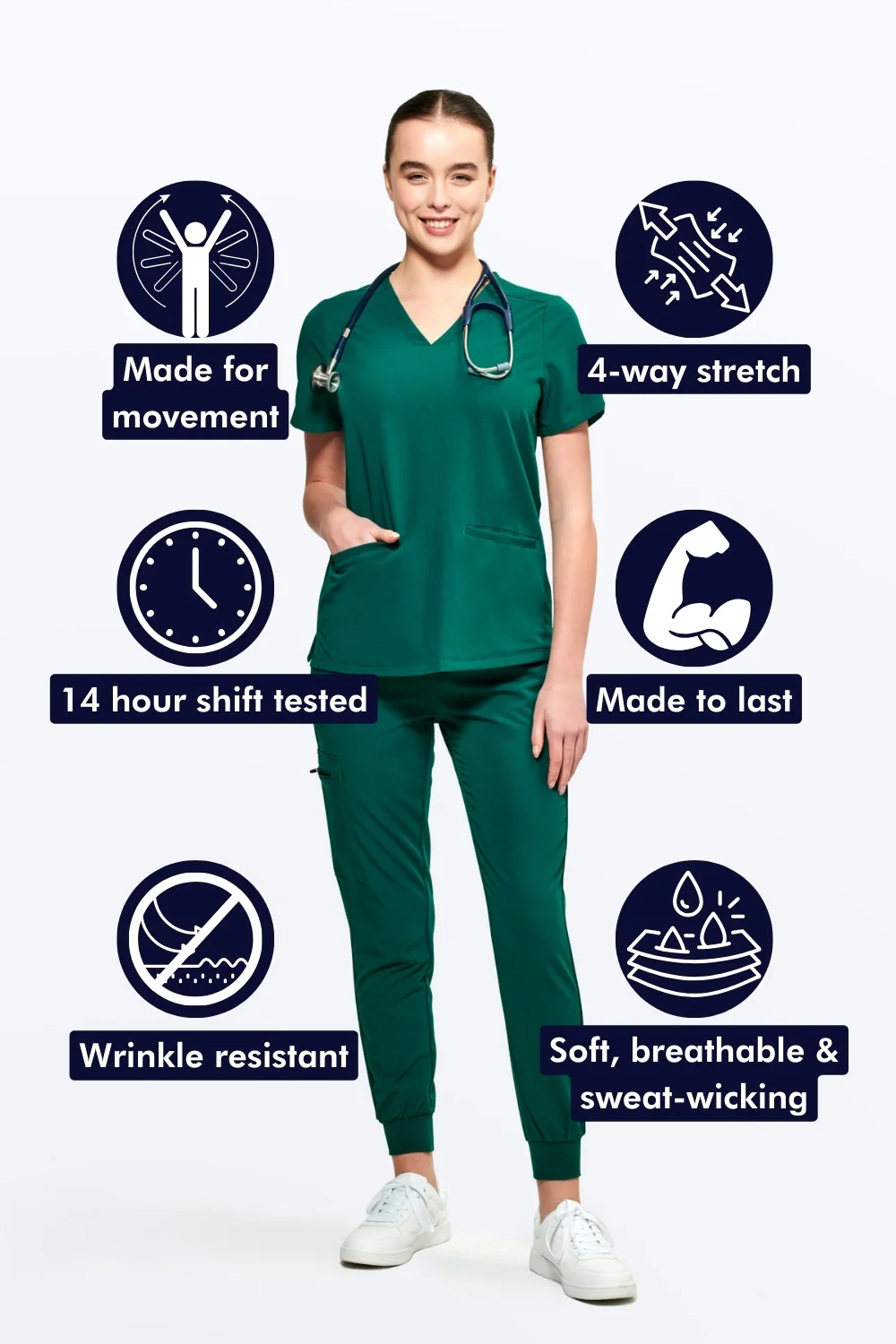 Women's 3-Pocket Scrub Top - Clearance Sale - Image 146