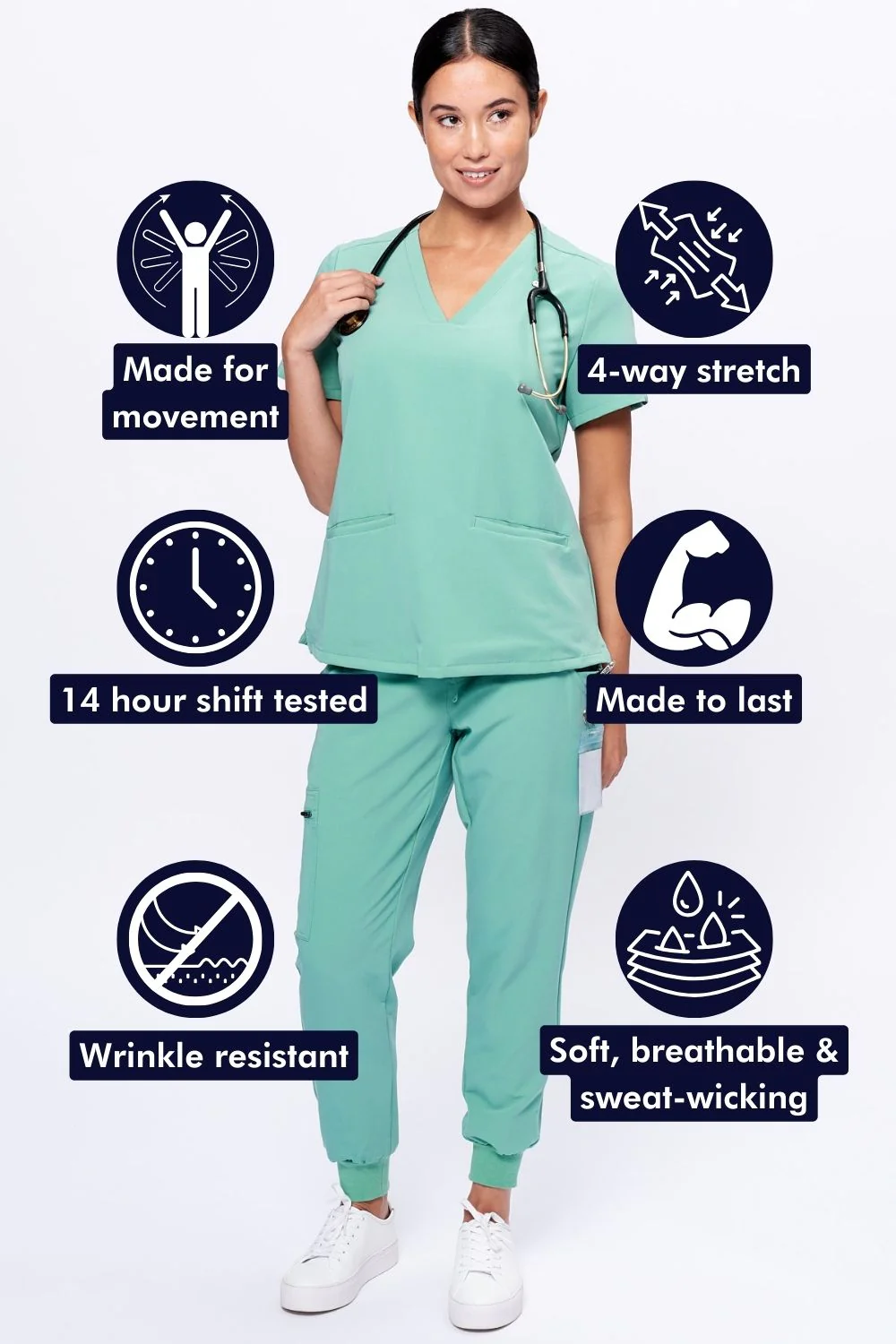 Women's 3-Pocket Scrub Top - Clearance Sale - Image 16