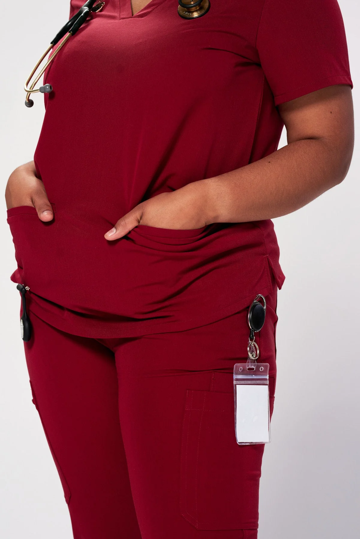 Women's 3-Pocket Scrub Top - Clearance Sale - Image 3