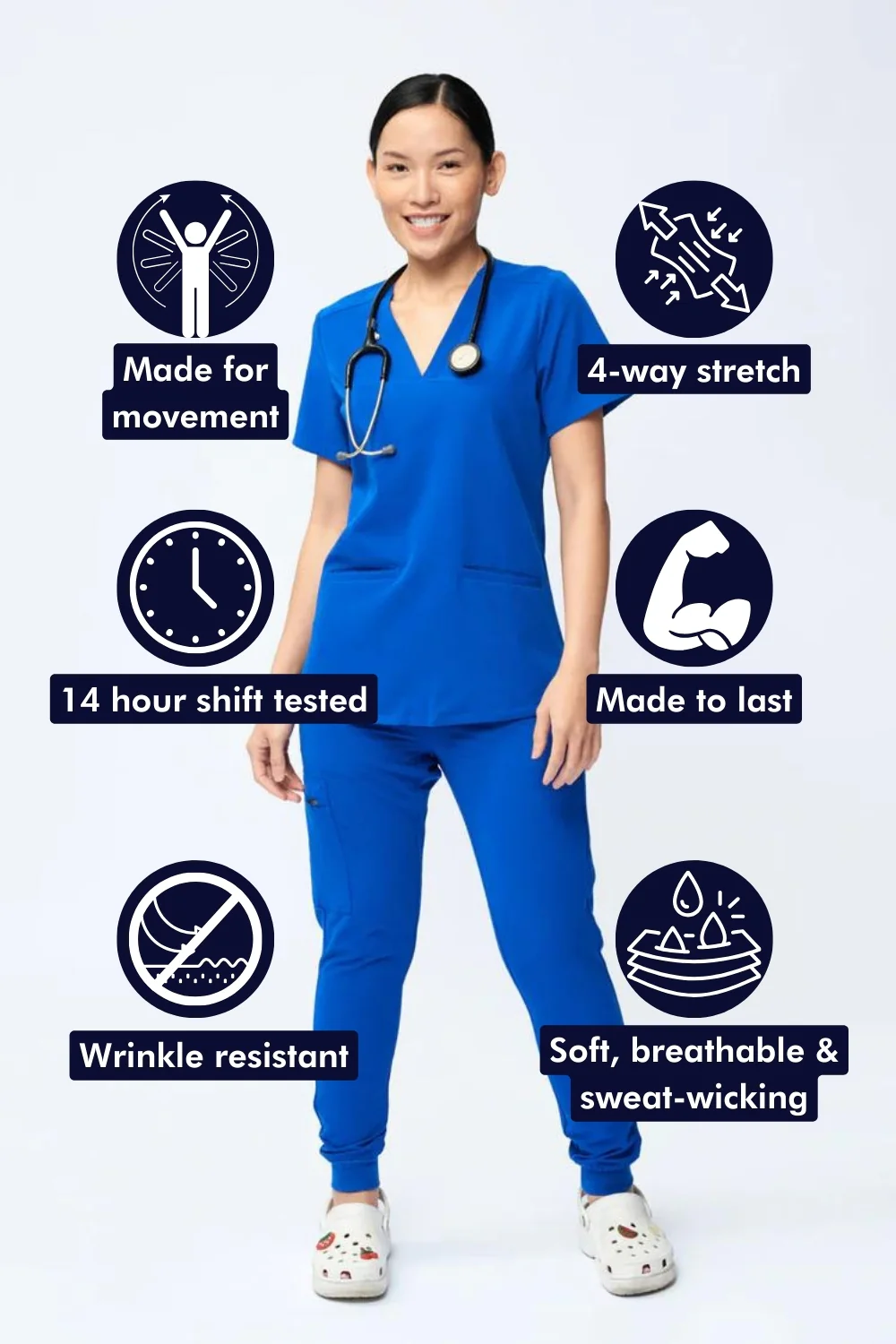 Women's 3-Pocket Scrub Top - Clearance Sale - Image 73