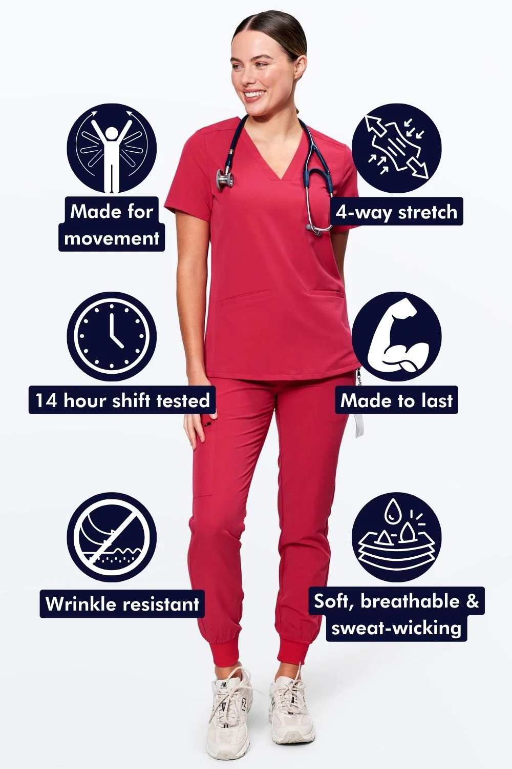 Women's 3-Pocket Scrub Top - Clearance Sale - Image 8