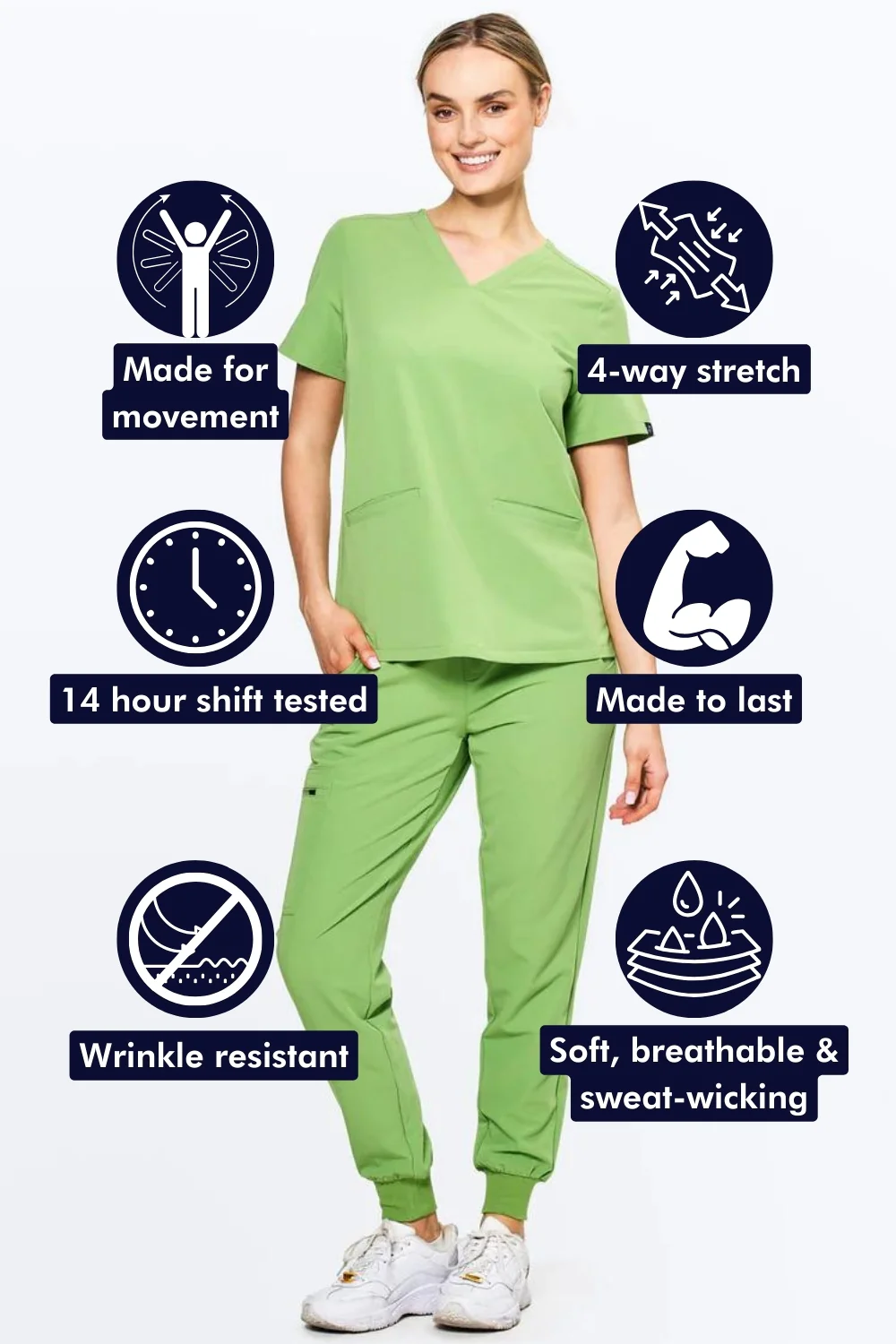 Women's 3-Pocket Scrub Top - Clearance Sale - Image 83