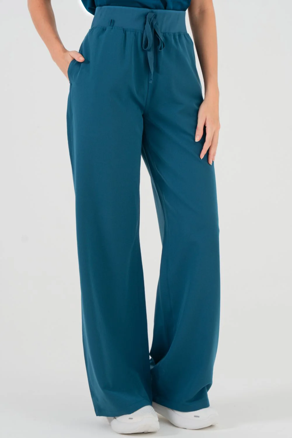 Women's High-Waisted Flare Scrub Pants - Image 10