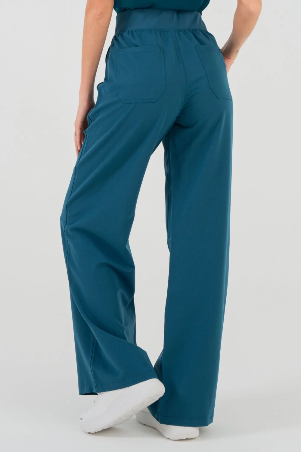 Women's High-Waisted Flare Scrub Pants - Image 12