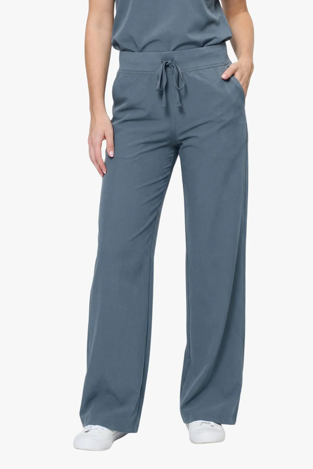 Women's High-Waisted Flare Scrub Pants - Image 13