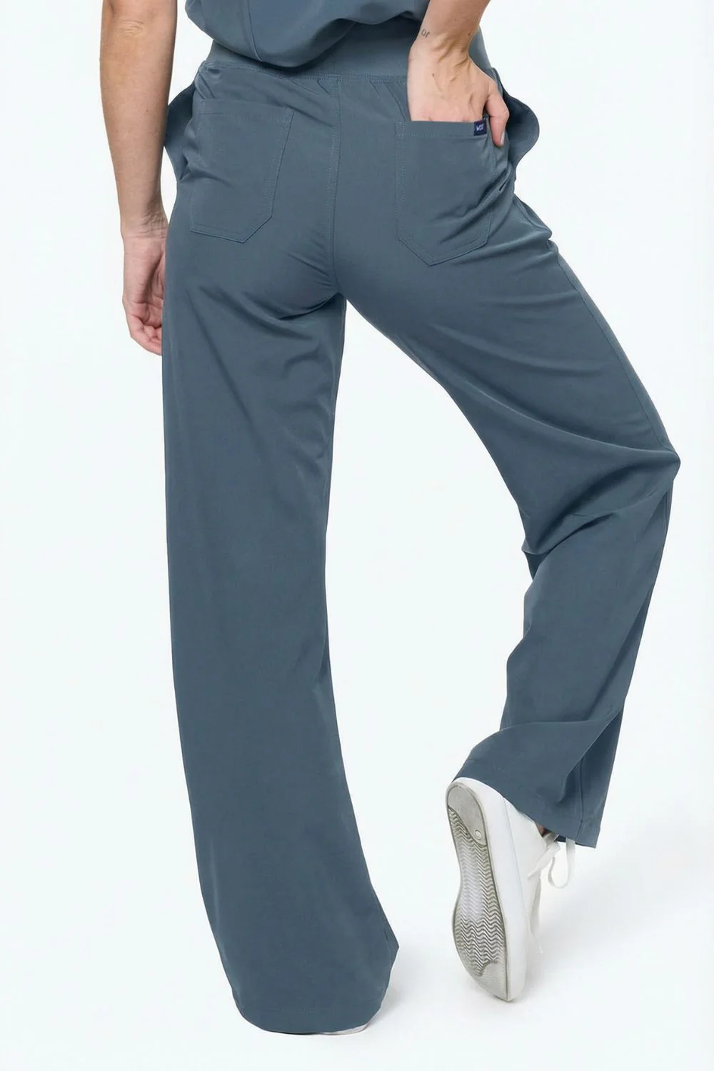 Women's High-Waisted Flare Scrub Pants - Image 15