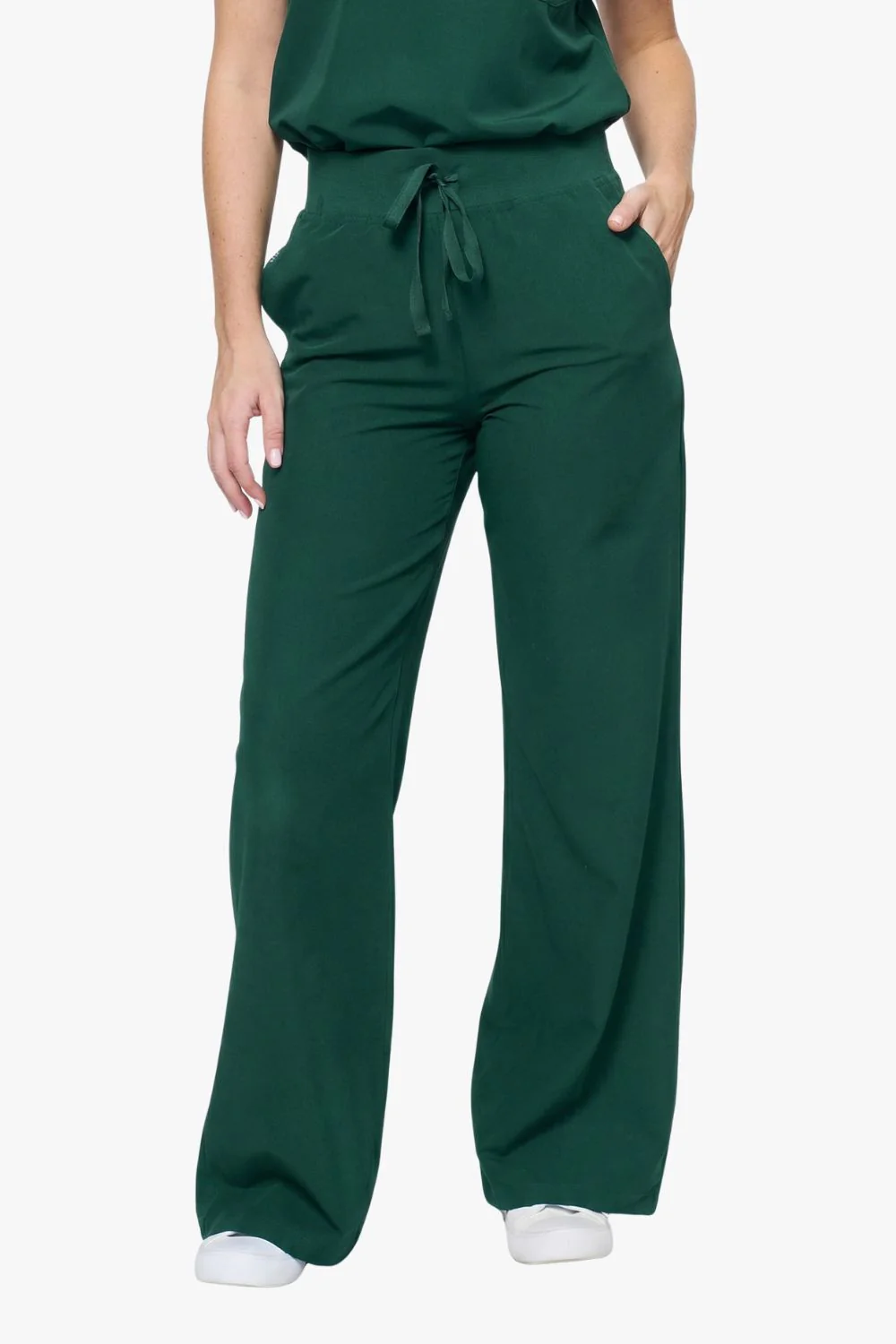 Women's High-Waisted Flare Scrub Pants - Image 16