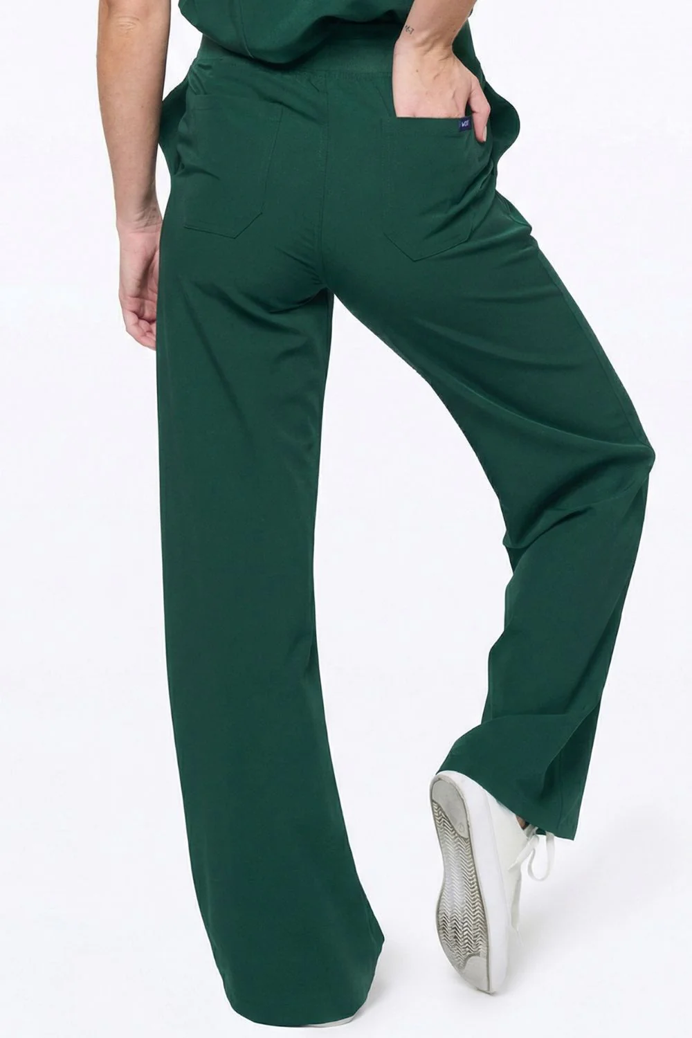 Women's High-Waisted Flare Scrub Pants - Image 18
