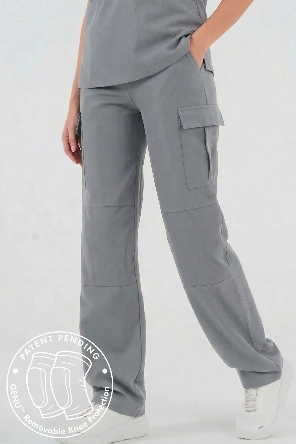 VetCore™ Women’s Vet Med Cargo Scrub Pants with GENU™ Removable Knee Protection - Image 10