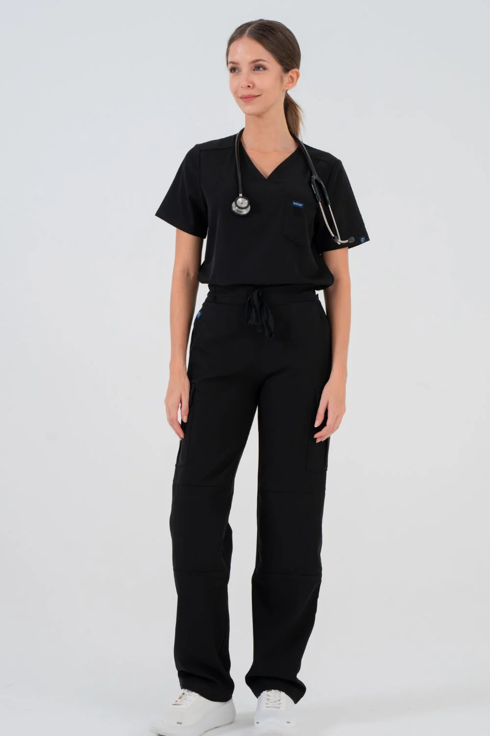 VetCore™ Women’s Vet Med Cargo Scrub Pants with GENU™ Removable Knee Protection - Image 8