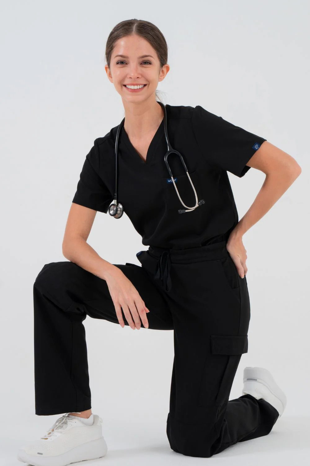 VetCore™ Women’s Vet Med Cargo Scrub Pants with GENU™ Removable Knee Protection - Image 9