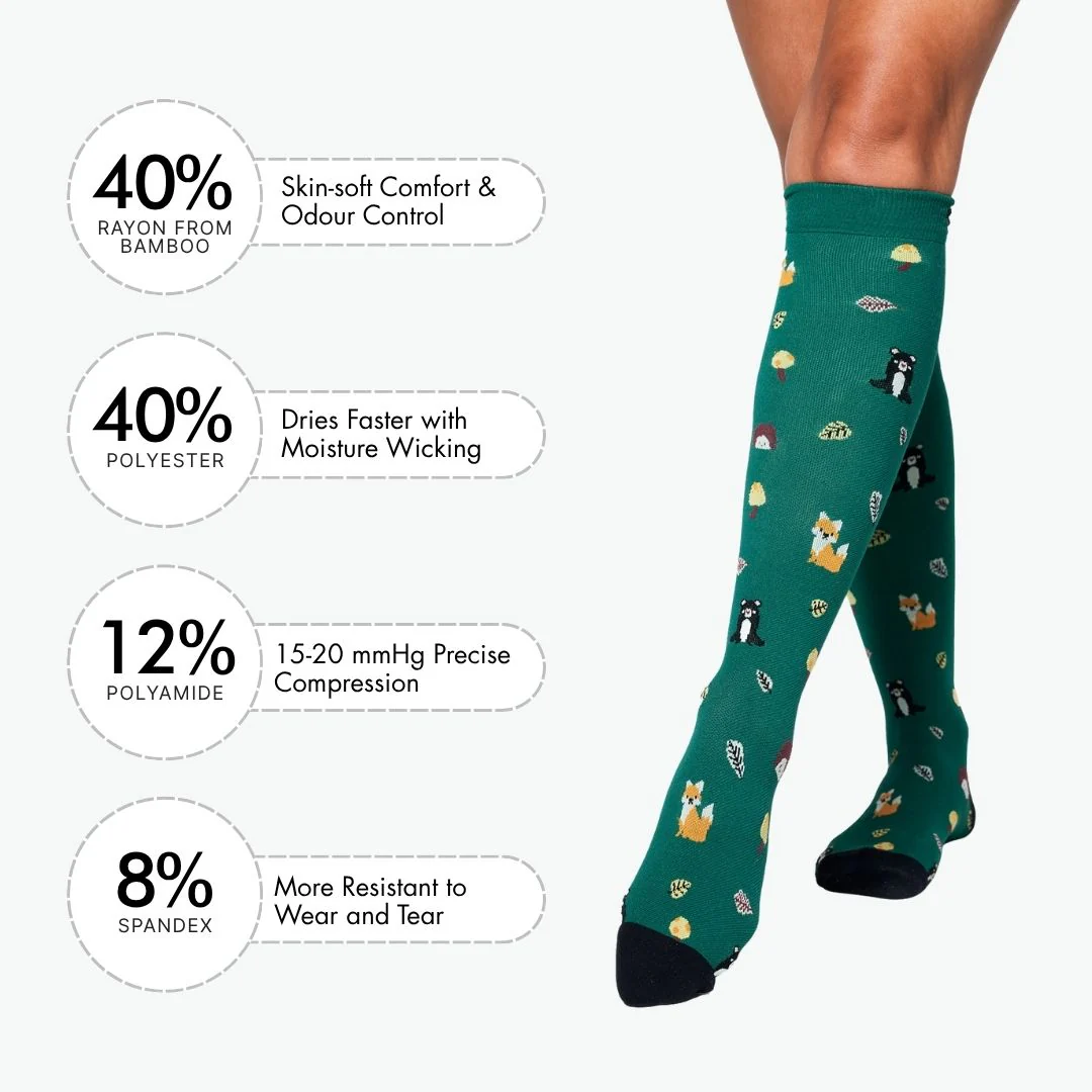Woodland Bamboo Compression Socks - Image 3